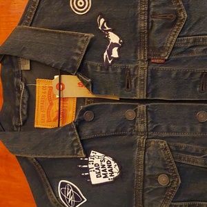 Men's New with Tag Dark Levi's Denim Jacket